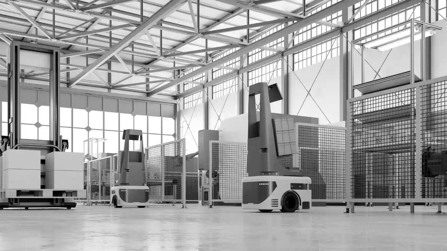 AGV ใช้เซ็นเซอร์ตรวจจับวัตถุเพื่อความปลอดภัยในการขนส่ง