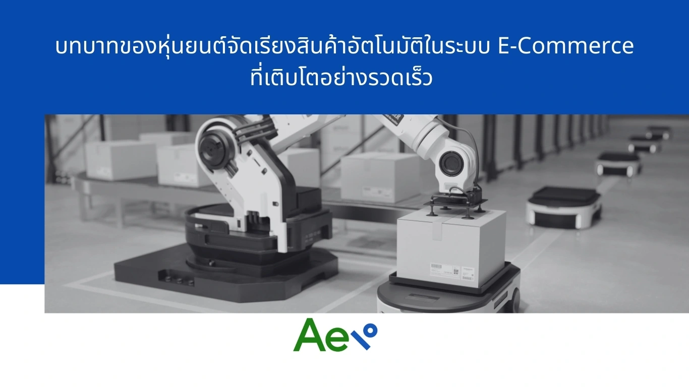 ระบบหุ่นยนต์จัดเรียงสินค้าอัตโนมัติ สำหรับงานโลจิสติกส์และคลังสินค้า